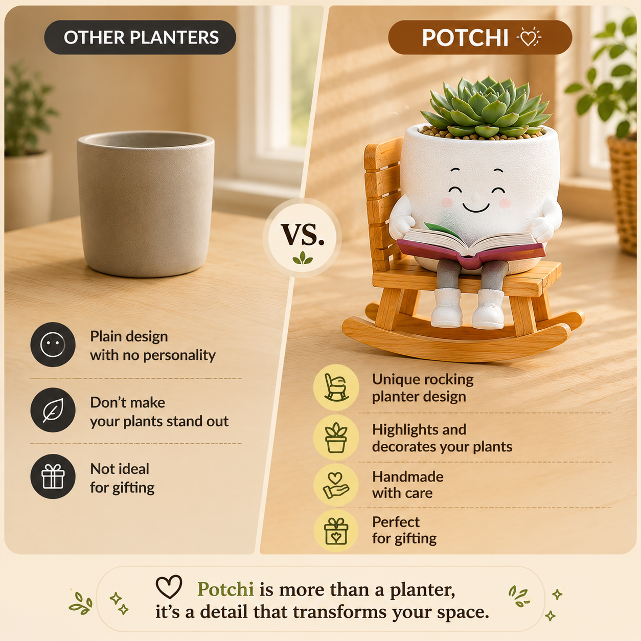 Potchi™ - Maceta Balancín