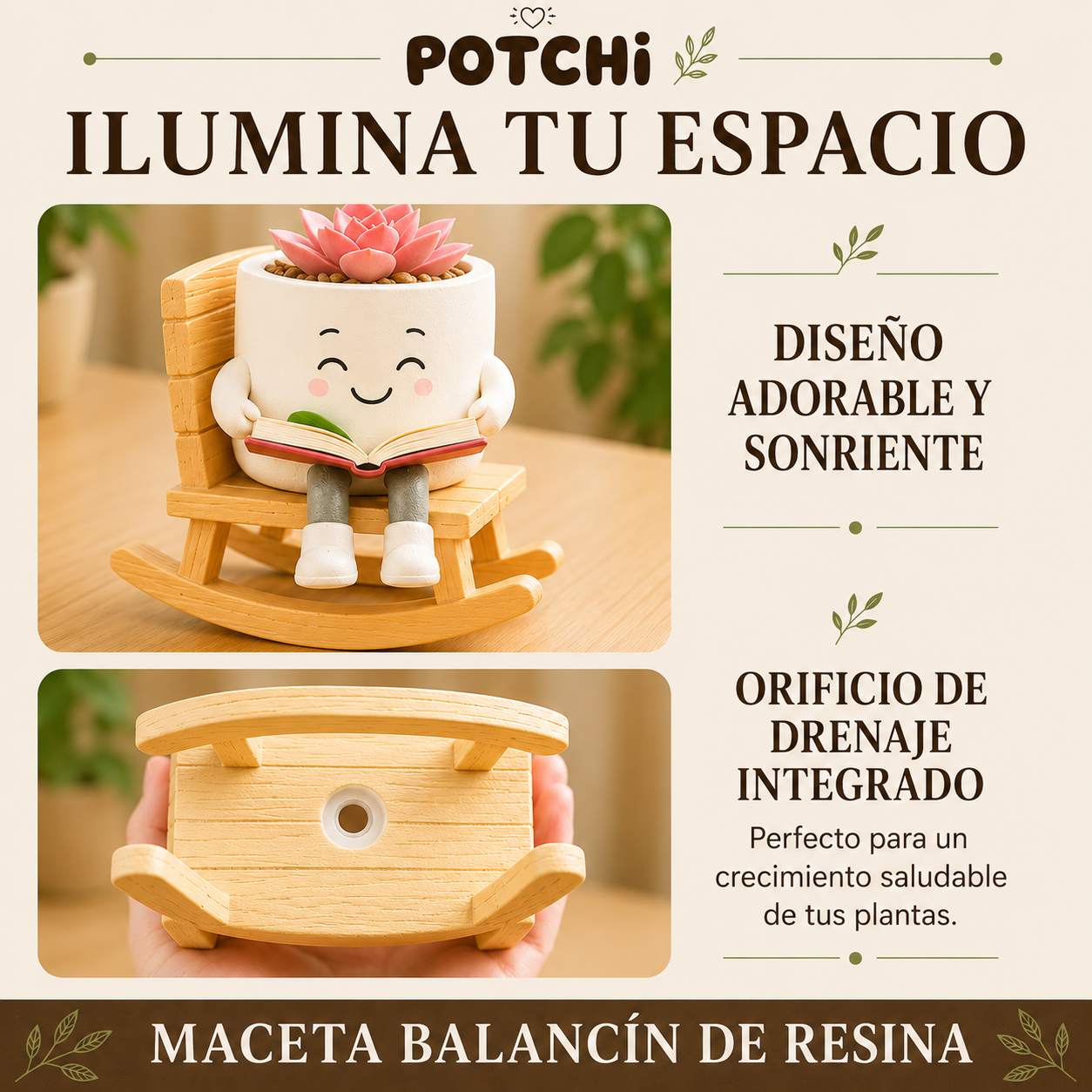 Potchi™ - Maceta Balancín